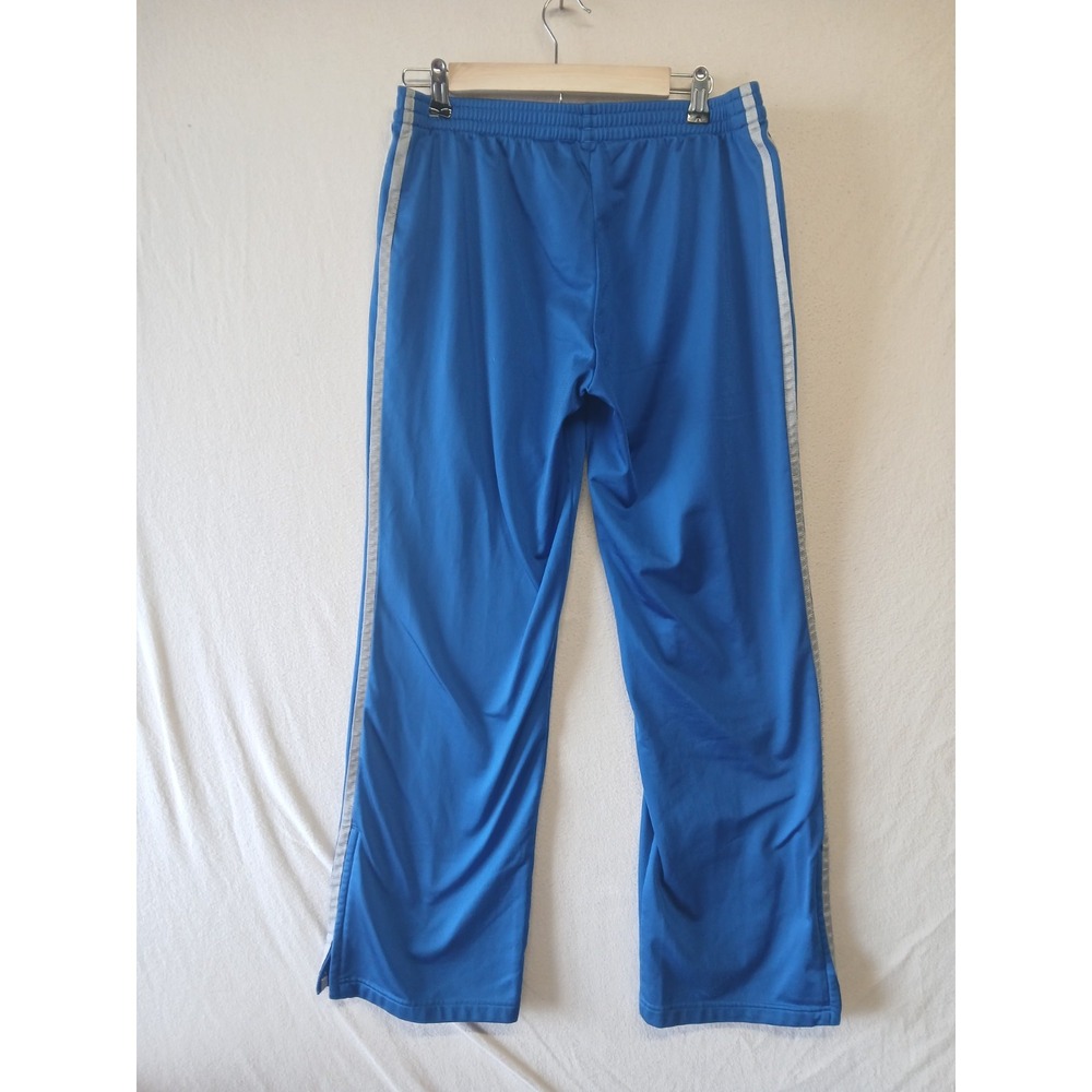 Adidas Vintage Original Track Beckenbauer Satin Pants Streetwear Blue Medium - Picture 8 of 12